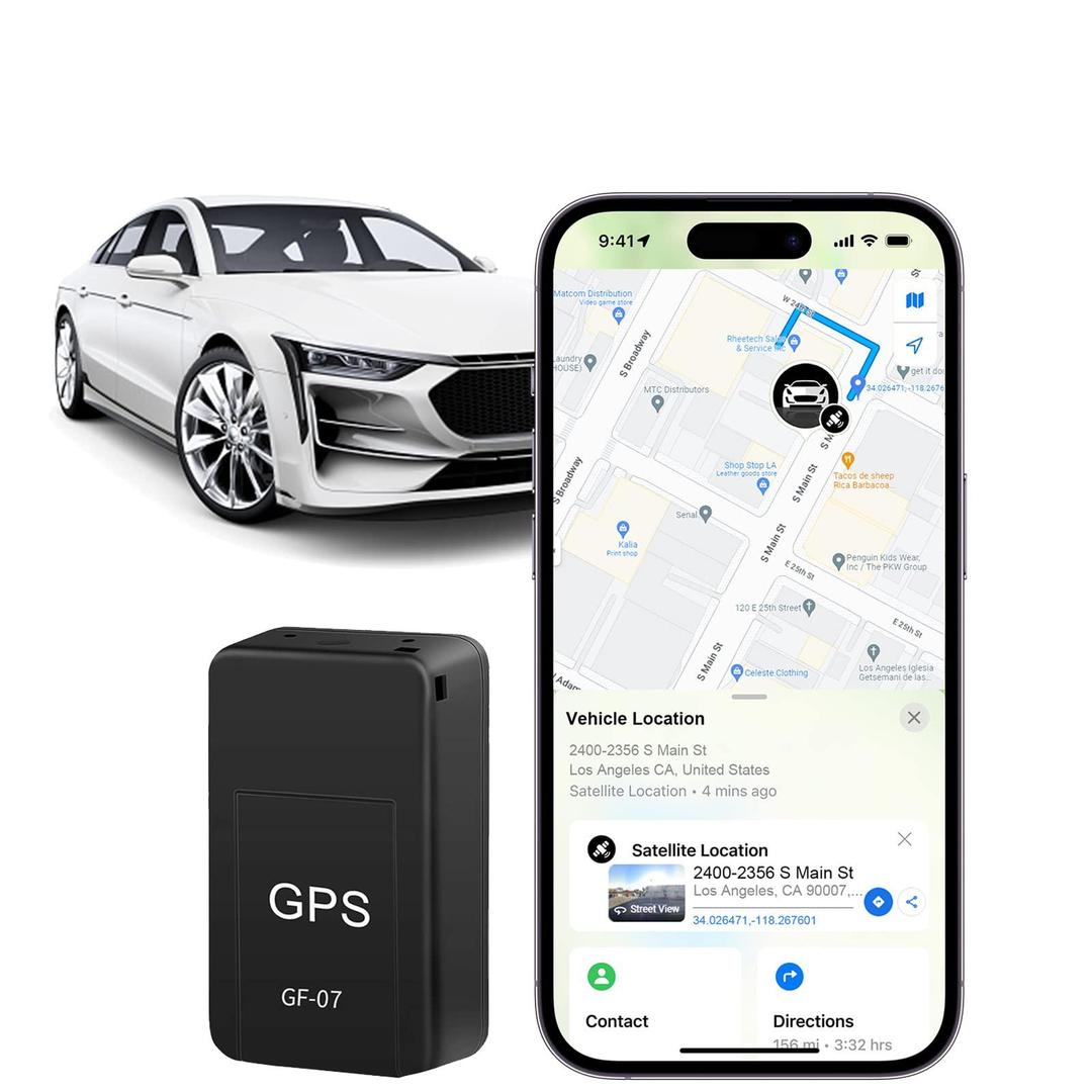 Mini GPS Tracker GF-07 Black Portable Pet & Car Locator