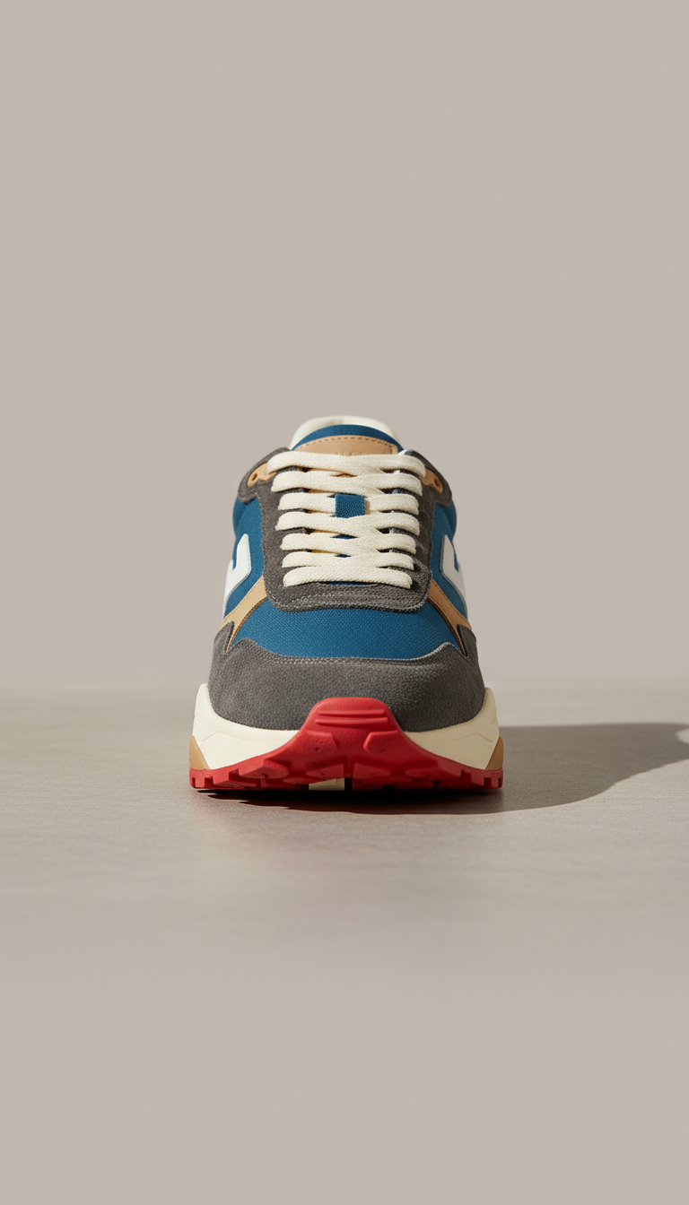 Streetwear Trainer in Rickshaw Blue