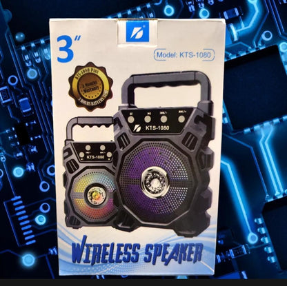 Bluetooth Speaker Black Aluminum Portable Party Use